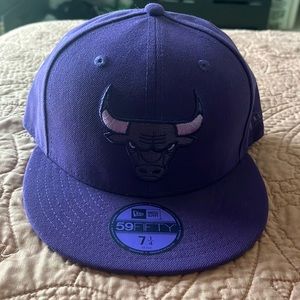 New Era 59Fifty Purple Bulls Hat